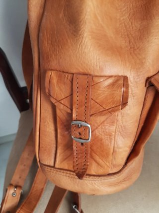 Mochila Cuero Vacuno Marrón