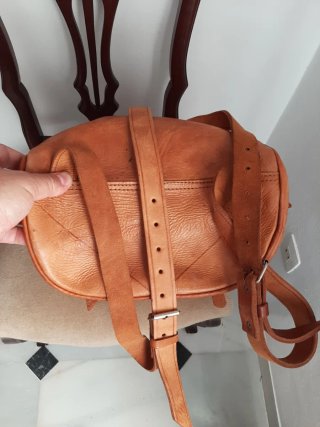 Mochila Cuero Vacuno Marrón
