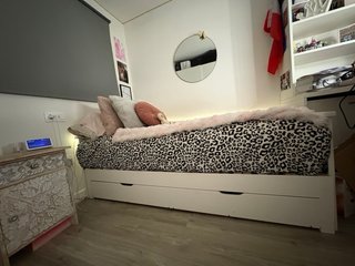 Estructura Cama Extensible Blanca