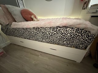 Estructura Cama Extensible Blanca