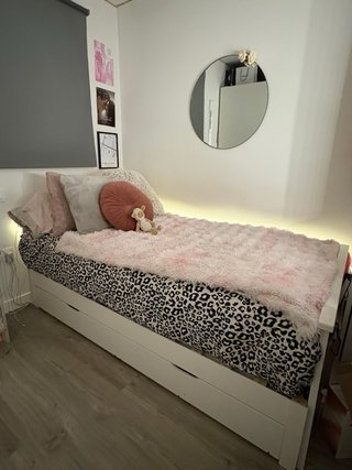 Estructura Cama Extensible Blanca