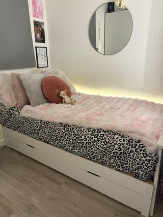 Estructura Cama Extensible Blanca