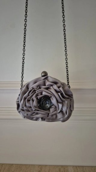 Bolso Adolfo Domínguez Plata Flor