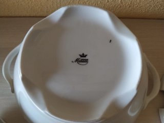 Sopera y salsera Menuet porcelana