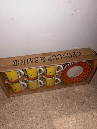 Juego tazas de té y café 6PCS CUP & SAUCE