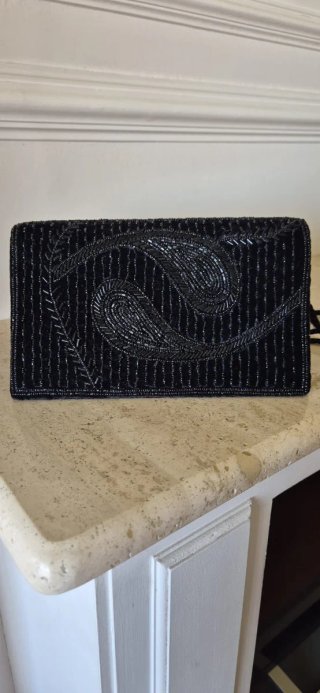 Bolso de fiesta vintage negro