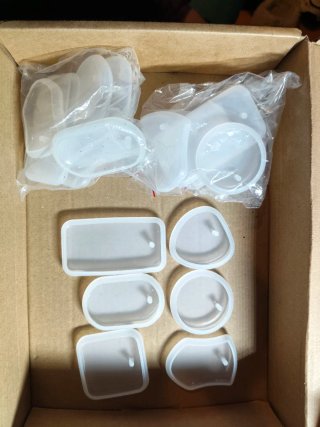 Kit Resina UV Moldes Dados RPG Joyería
