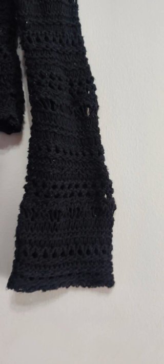 Pull&Bear Top Negro Calados