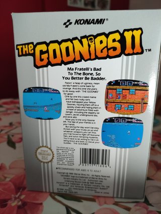 Caja Reemplazo The Goonies II NES Konami