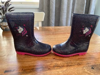 Botas de agua unicornio niña Talla 27