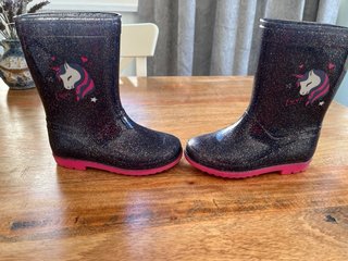 Botas de agua unicornio niña Talla 27