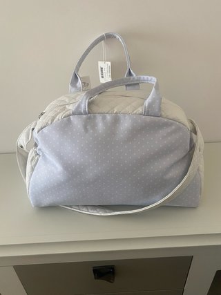 Bolso carrito bebé acolchado lunares