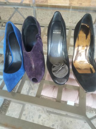 Zapatos Stuart Weitzman, Barbara Bui, Zara y Jil,