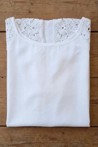 ✨ Blusa Blanca Chic Encaje. Madre in Italy. ✨