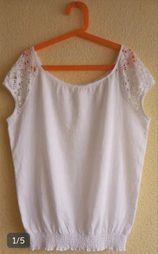 ✨ Blusa Blanca Chic Encaje. Madre in Italy. ✨