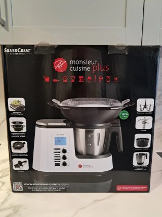 Robot da cucina Monsieur Cuisine Plus Silvercrest in argento