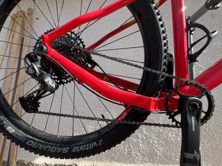 Bicicleta MTB Rockrider Roja