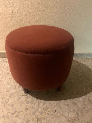 Banqueta auxiliar tapizada