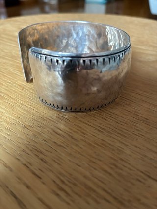 Brazalete de plata de 925 Ancho 3 cm