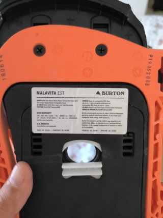 Burton Fijaciones Mala Vita naranja