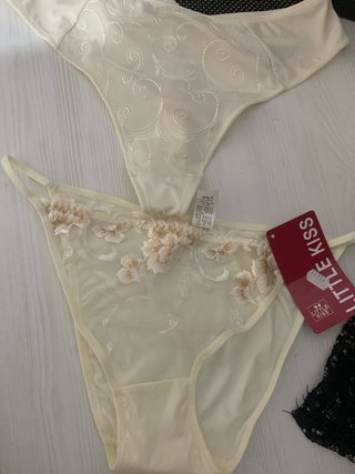 Bragas encaje beige talla Xl precio unidad