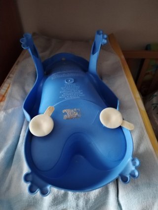 Sdraietta per bagnetto blu e gialla