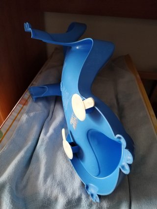 Sdraietta per bagnetto blu e gialla