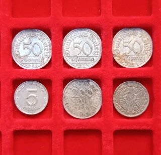 Germania Lotto 9 monete Reichmark e Neymar.