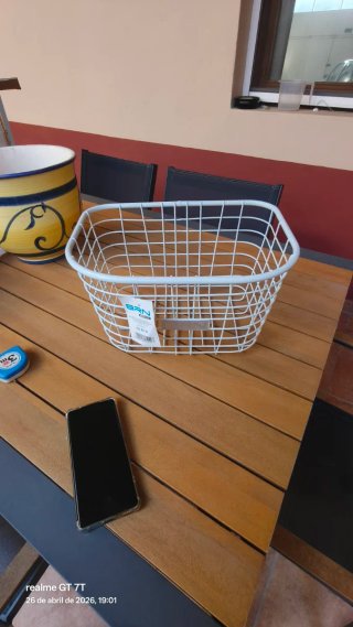 Cesta de bici BRN blanca