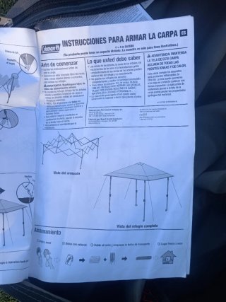 Carpa plegable 3x3 (sin lona).