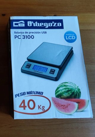 Báscula de cocina peso máximo 40 kg