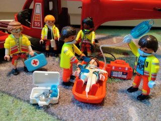 Playmobil Equipo de Rescate Helicóptero y Barco