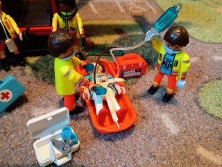 Playmobil Equipo de Rescate Helicóptero y Barco