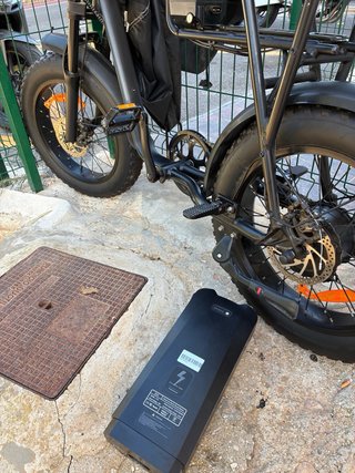 Bicicleta eléctrica ruedas gruesas
