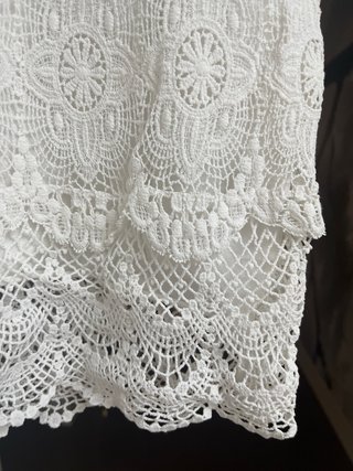 Camiseta Lucky Brand encaje blanca Talla M