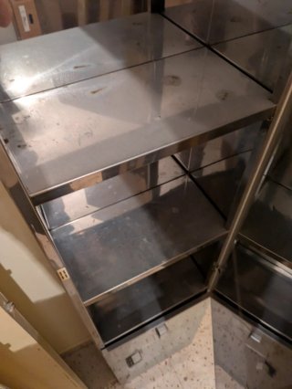 Mueble baño vintage cristal y metal