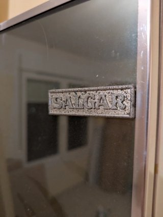 Mueble baño vintage cristal y metal