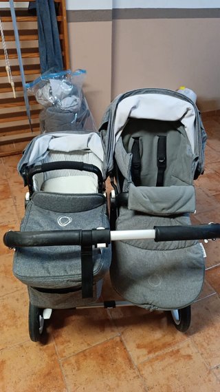 Bugaboo Donkey 3 Silla Gemelar y hermanos Gris