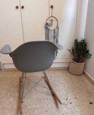 Mecedora Sillón Balancín Silla Gris