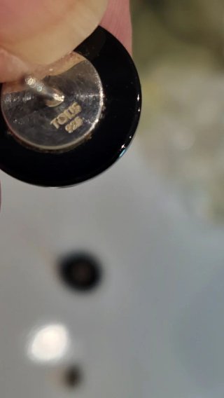 Pendientes Tous Plata Negro Oso