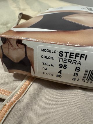 Sujetador deportivo beige