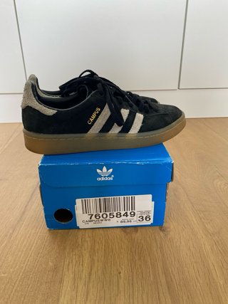 Zapatillas Adidas Campus W Negras/Beige