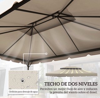 Recambio toldo cenador beige