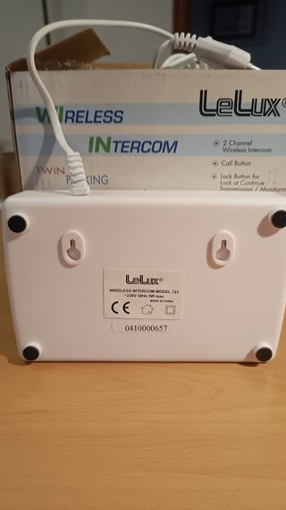 Intercomunicador LeLux Inalámbrico Modelo 721