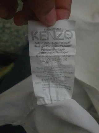 Camiseta Kenzo Tigre Multicolor Blanca