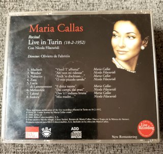 5CD Maria Callas early & rare live recordings lote