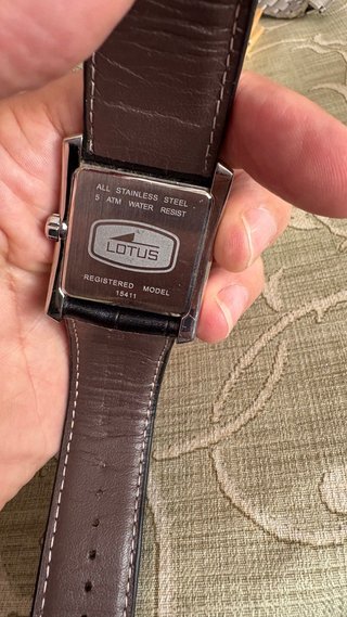 Reloj Lotus Caballero Negro/Plata