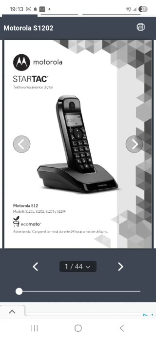 Teléfono Inalámbrico Motorola