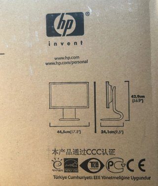 Monitor HP 19'' Plata