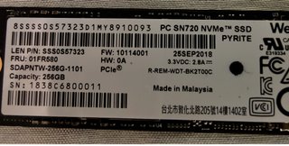 SSD Western Digital SN720 256GB PCIe NVMe